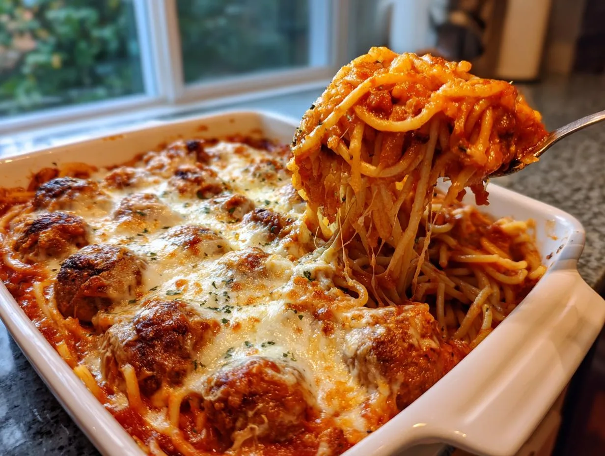 Juicy Baked Spaghetti Meatballs Recipe in Just 45 Minutes