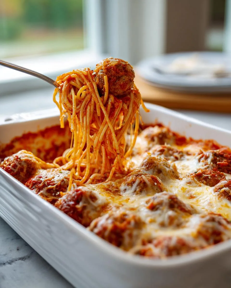 Baked Spaghetti Meatballs - detail 3