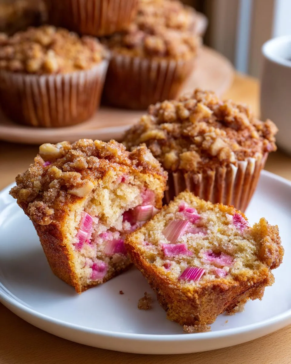 Bakery Style Rhubarb Muffins Recipe - detail 3
