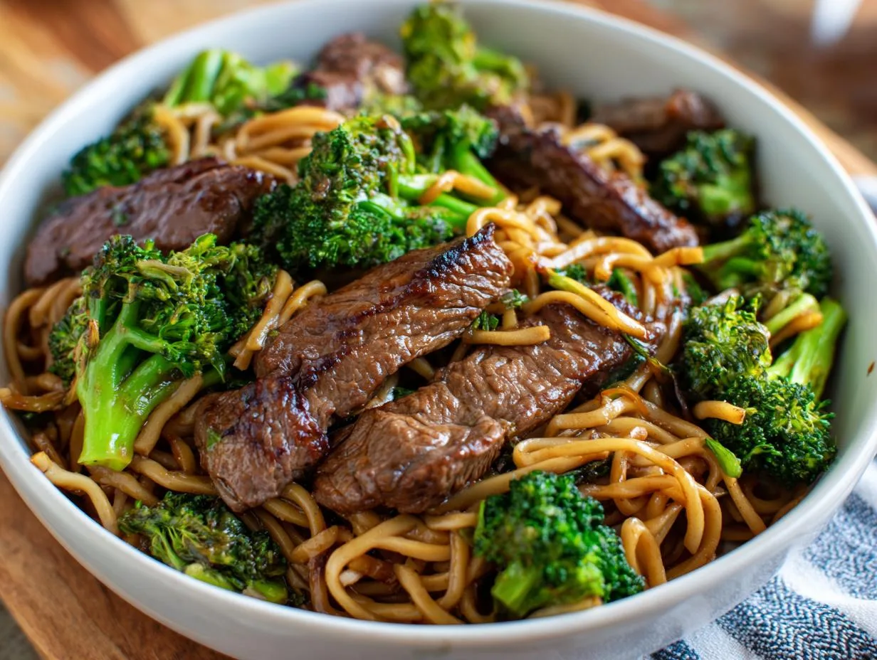 35-Minute Beef Broccoli Noodles: Tender & Irresistible