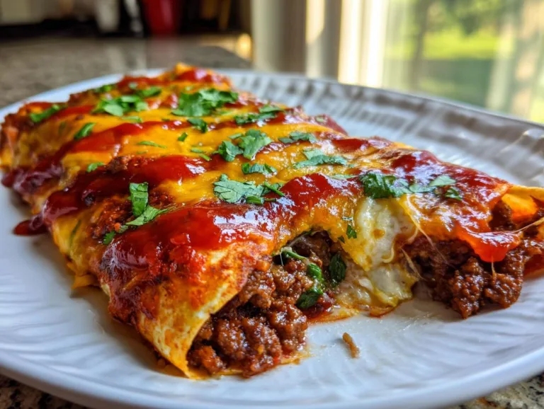 Beef Enchiladas With Red Sauce
