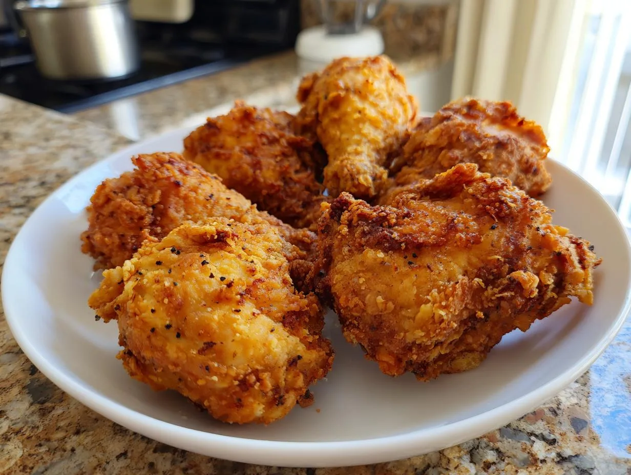 Juicy Buttermilk Fried Chicken with Crispy 8-Minute Crust