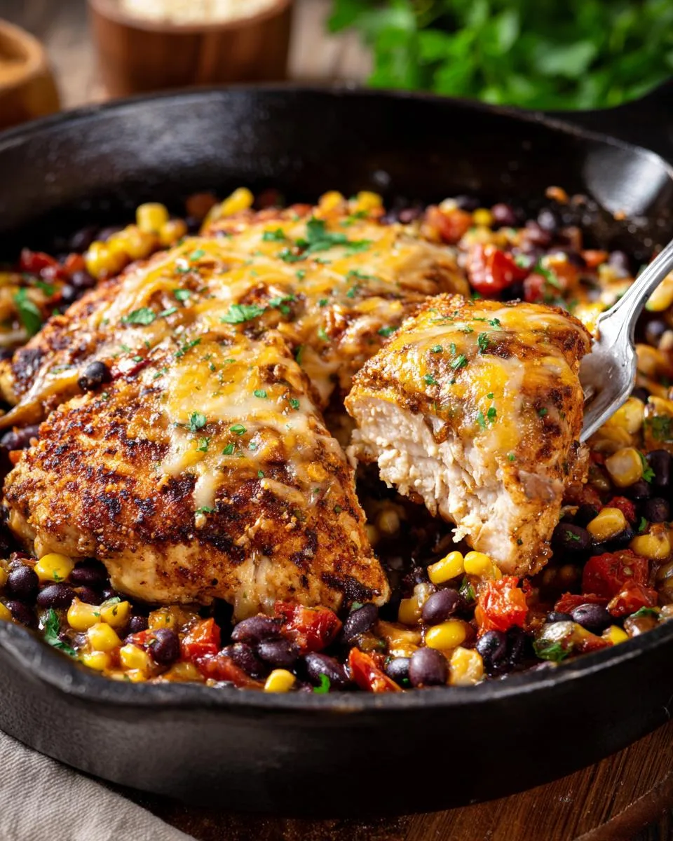 Cheesy Cowboy Chicken with Beans - detail 3