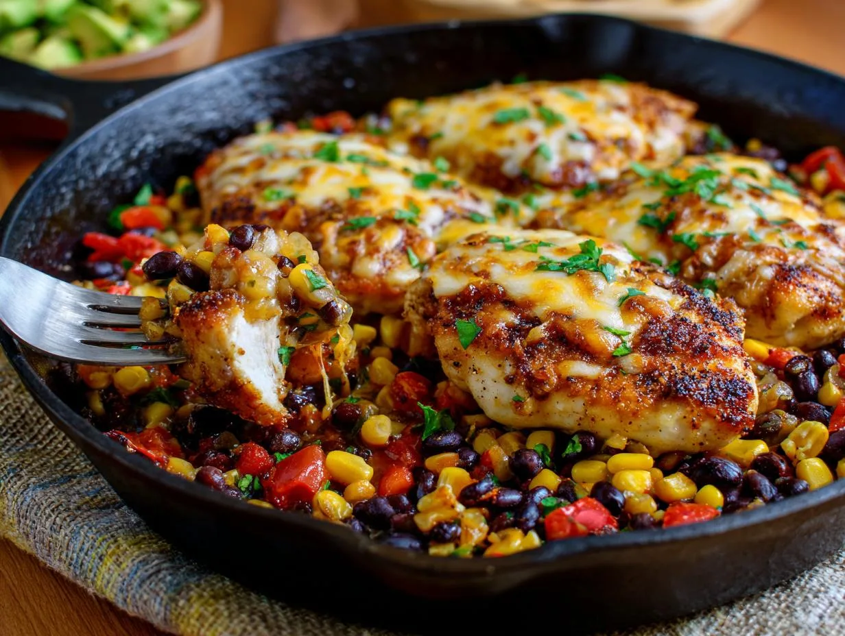 5-Star Cheesy Cowboy Chicken with Beans – Bold Flavors Fast!