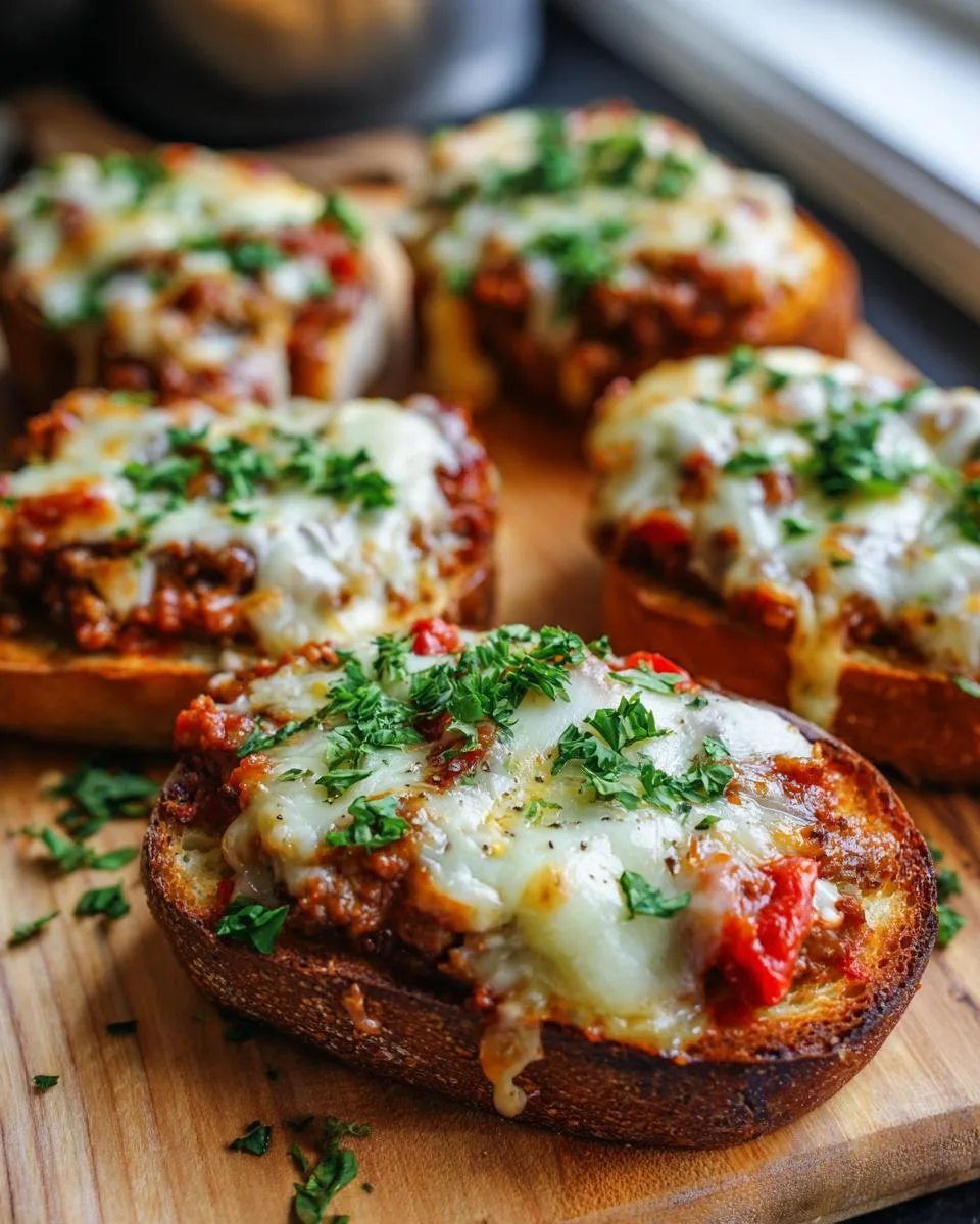 Cheesy Garlic Bread Sloppy Joes - detail 3