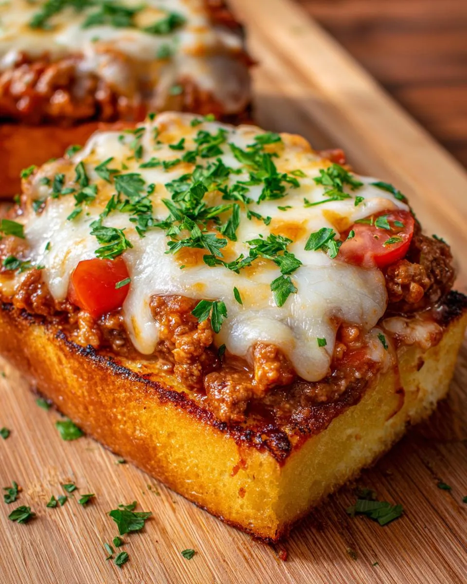 Cheesy Garlic Bread Sloppy Joes - detail 4