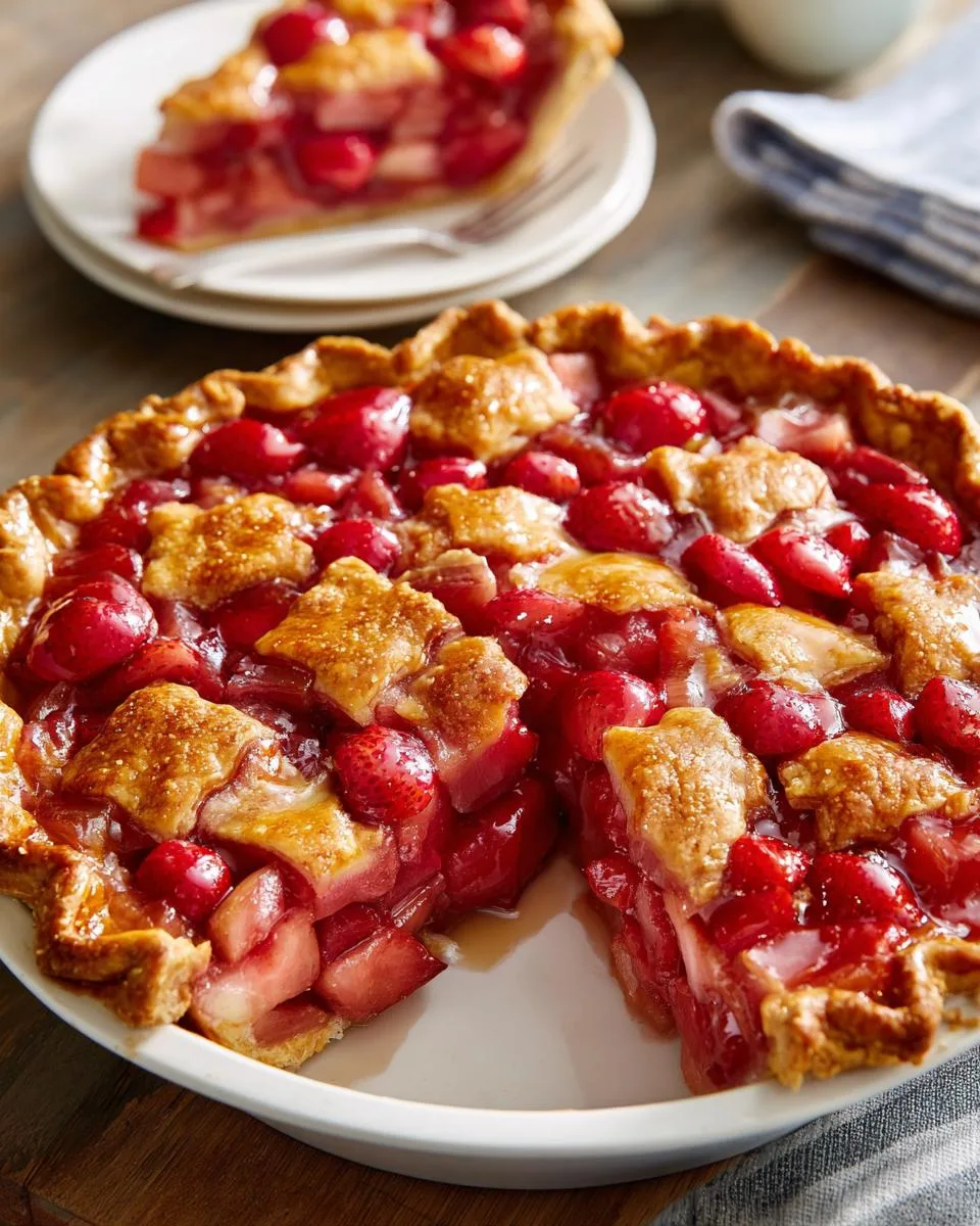 Classic Fresh Rhubarb Pie Recipe - detail 3