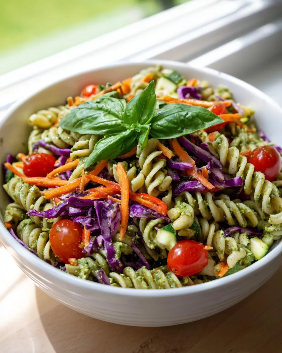 Cottage Cheese Pesto Pasta Salad - detail 4