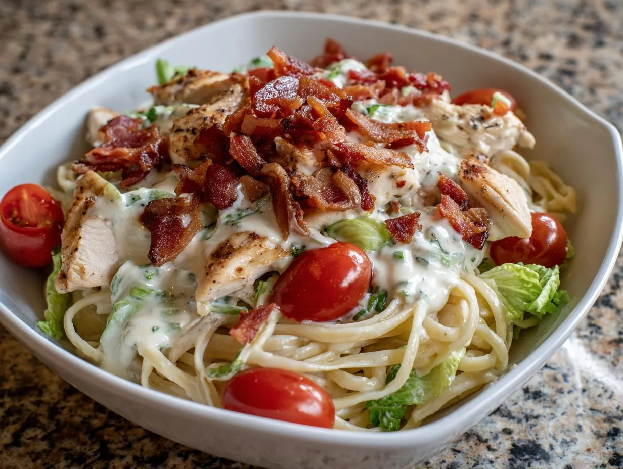 35-Minute Creamy Cottage Cheese Ranch Chicken Pasta Bliss
