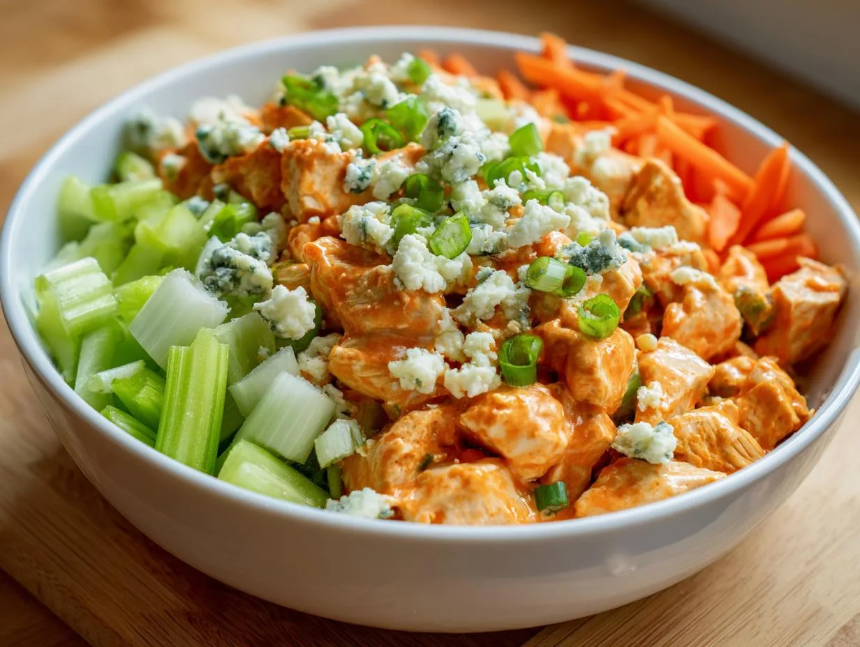 Creamy Buffalo Chicken Salad Bowl in Just 15 Minutes