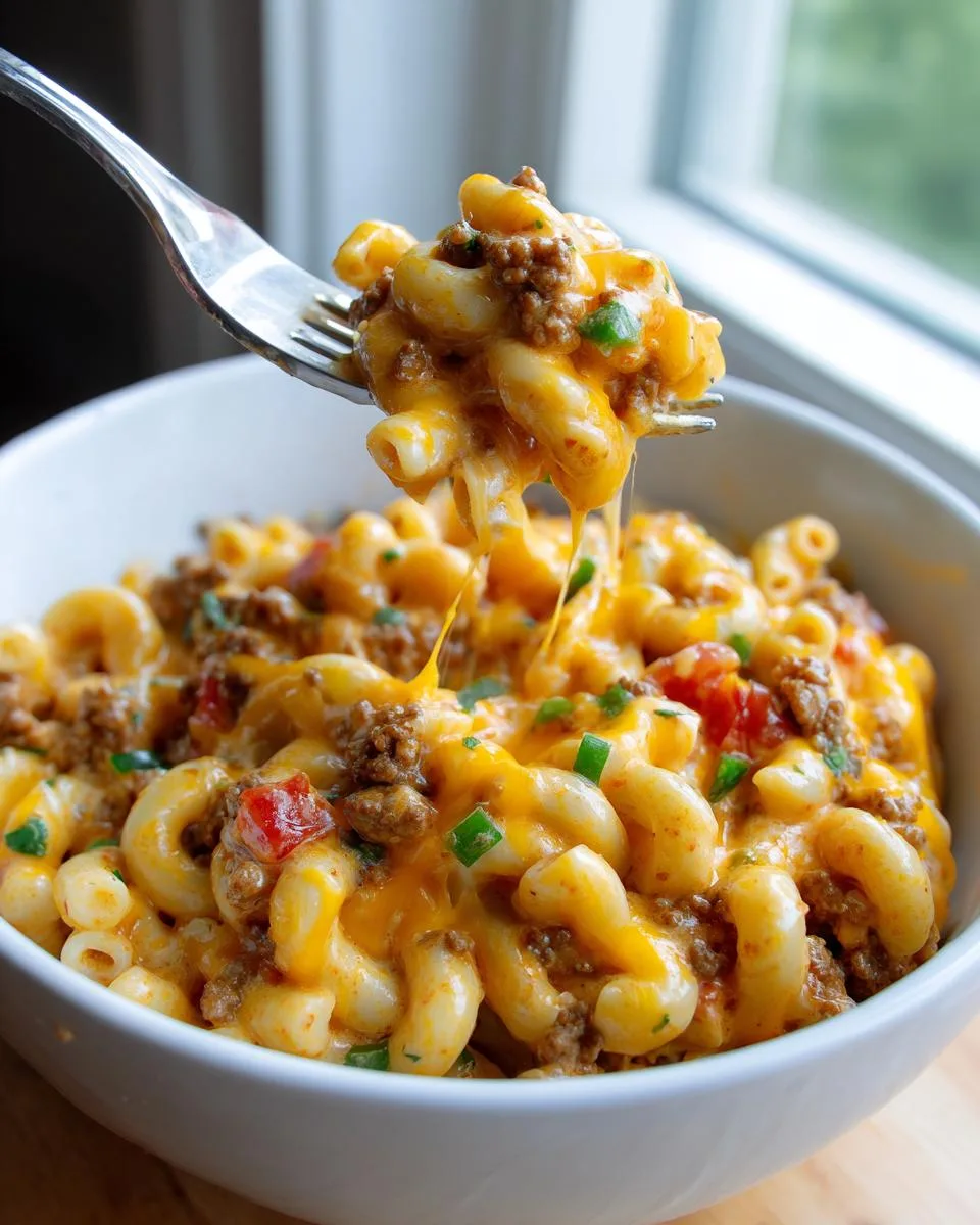 Creamy Rotel Pasta Ground Beef - detail 3