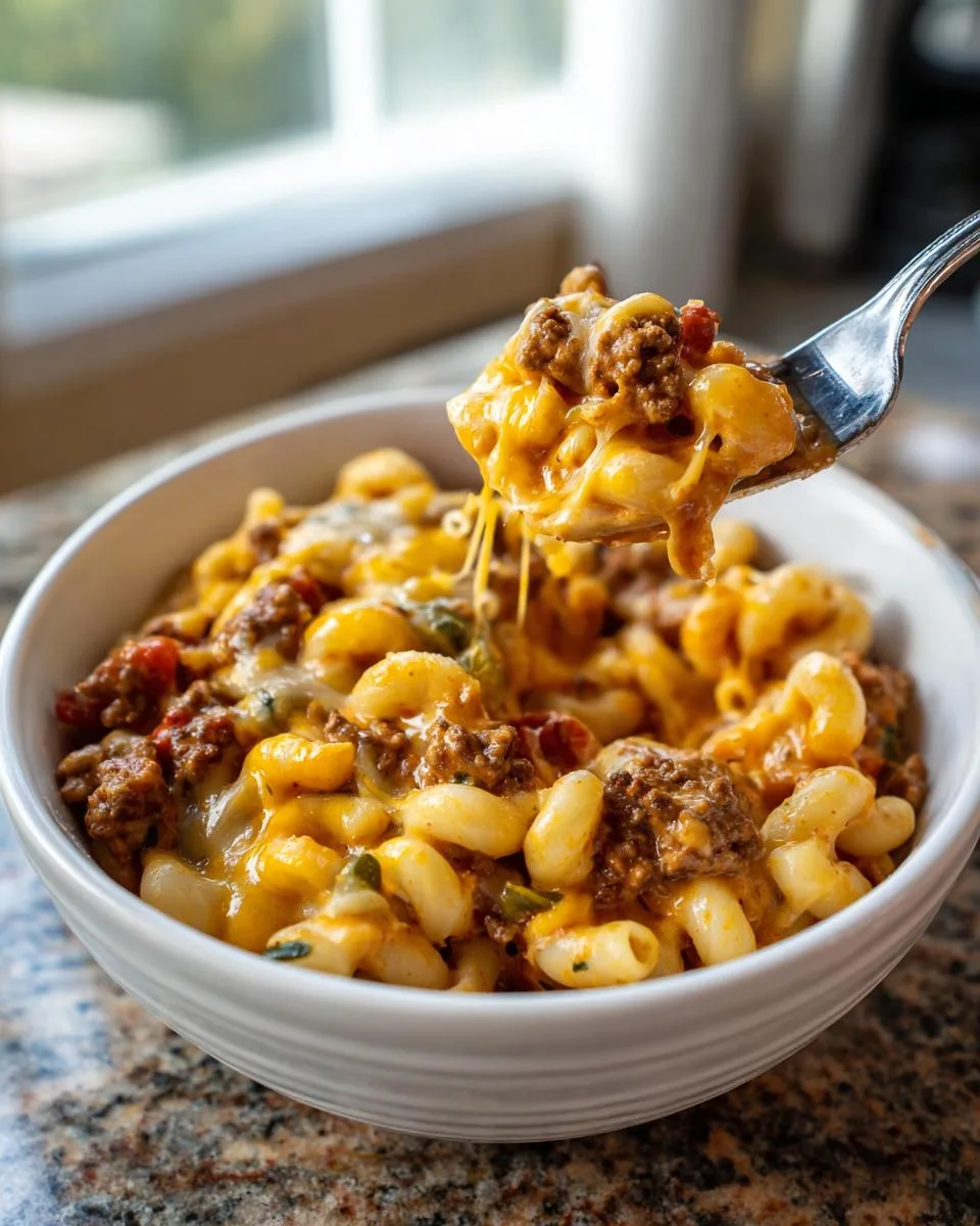 Creamy Rotel Pasta Ground Beef - detail 4