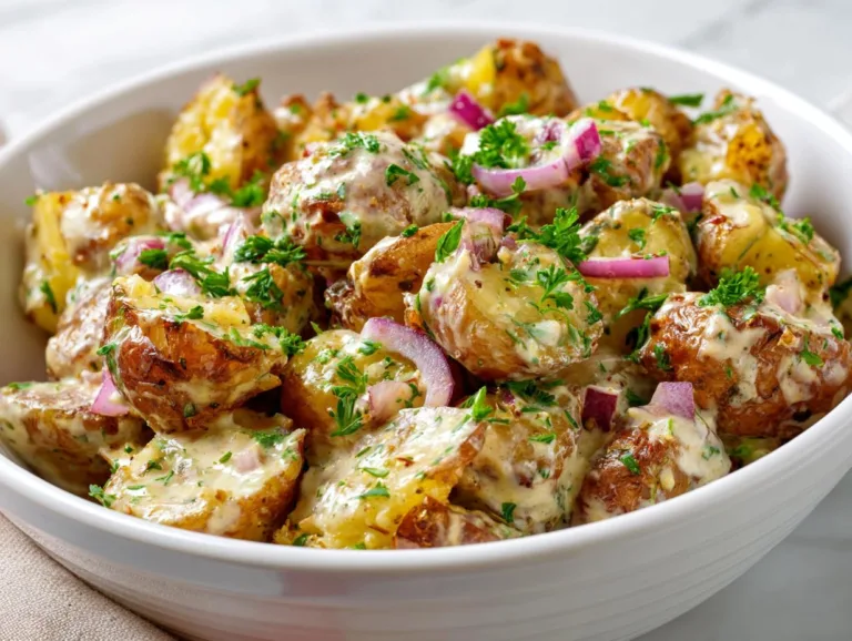 Crispy Smashed Potato Salad