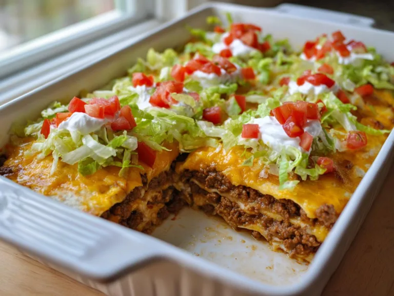 Crunchwrap Casserole
