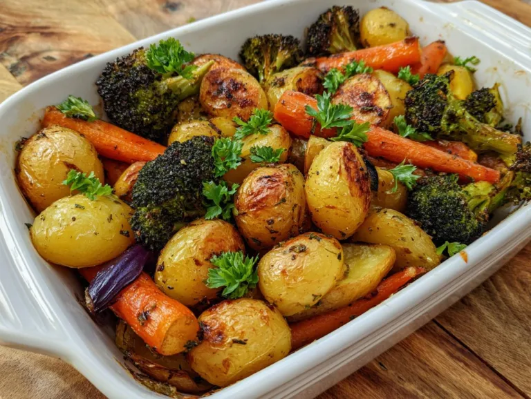 Garlic Herb Roasted Potatoes Veggies