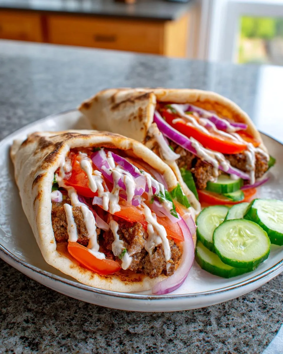 Ground Beef Pita Sandwiches - detail 3