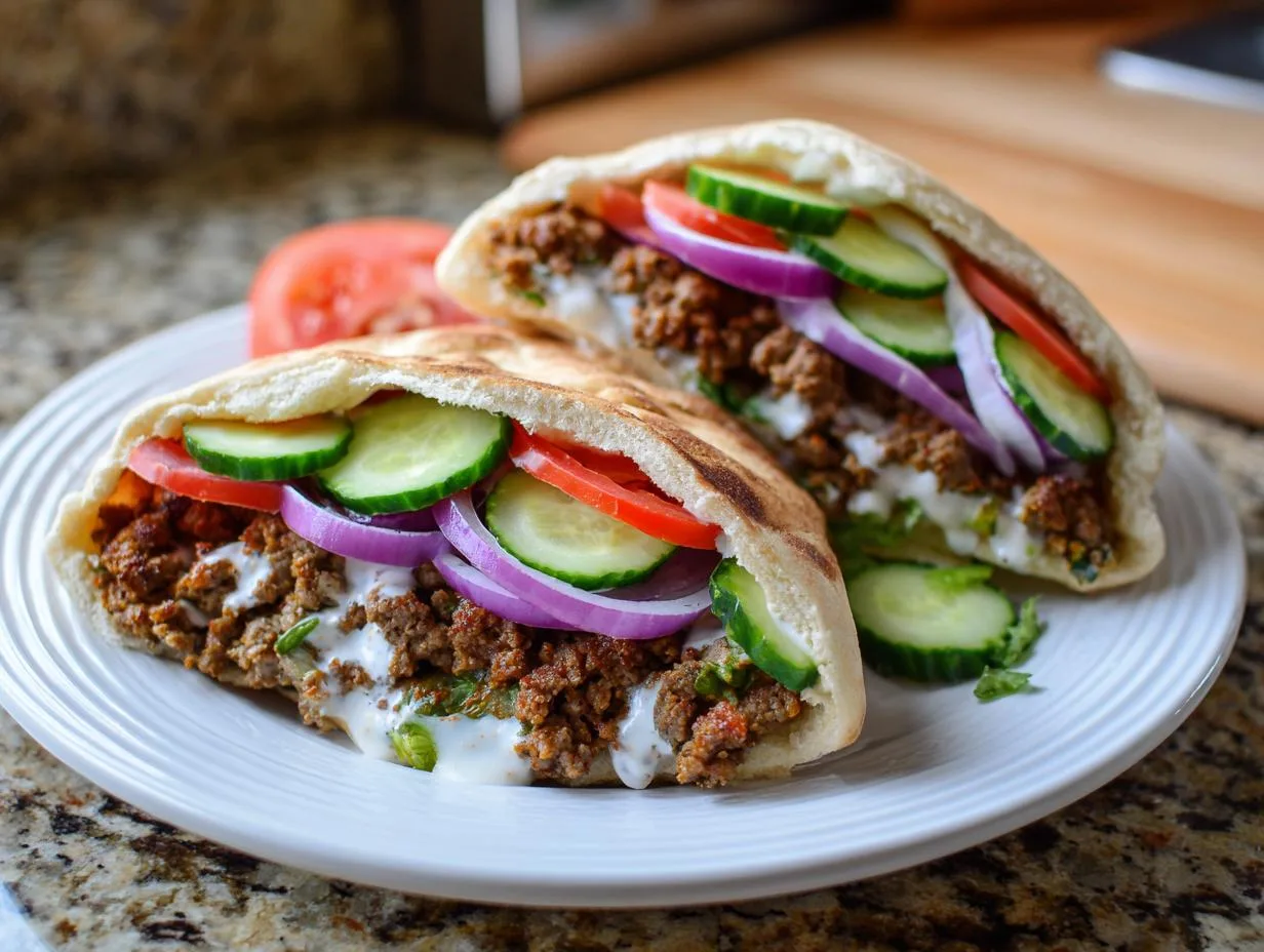 Juicy 30-Minute Ground Beef Pita Sandwiches That Wow