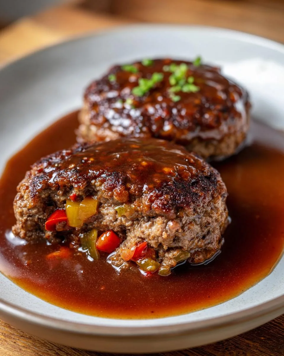 Hamburger Steaks Brown Gravy - detail 3