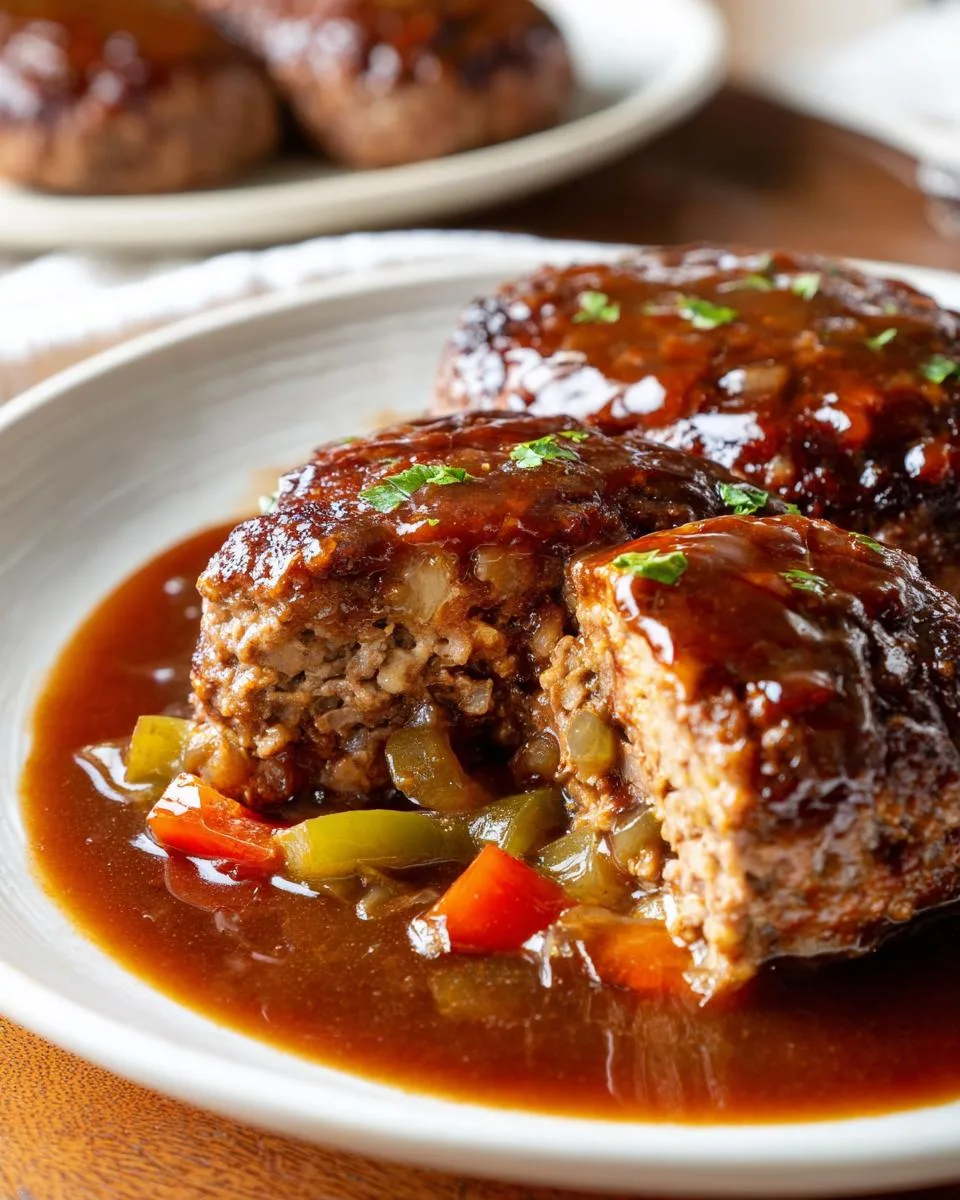 Hamburger Steaks Brown Gravy - detail 4