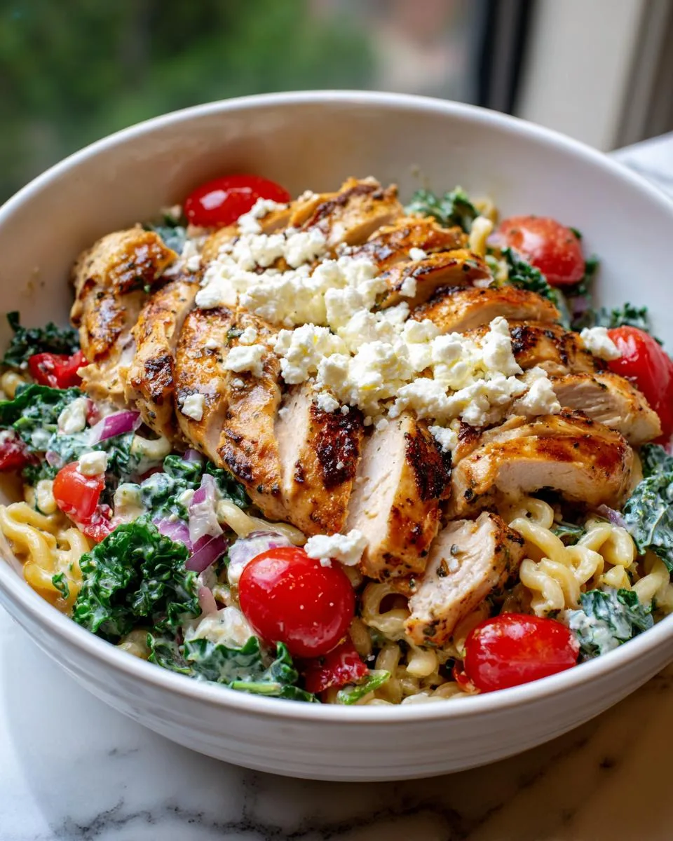 High Protein Chicken Pasta Salad - detail 3