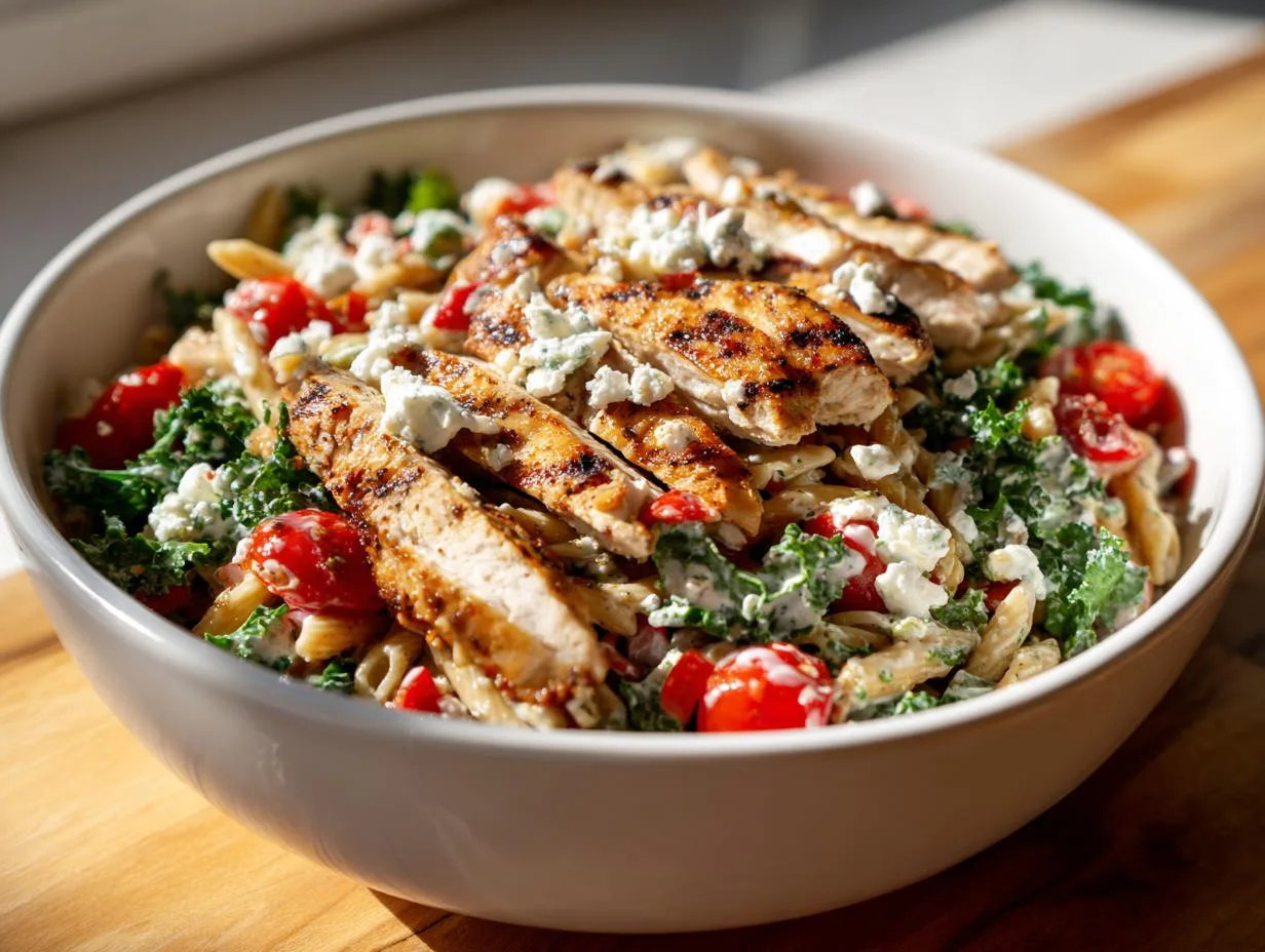 52g High Protein Chicken Pasta Salad You’ll Crave Repeatedly