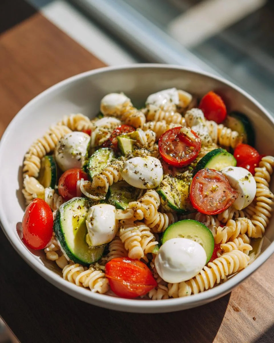 High Protein Chickpea Pasta Salad - detail 3