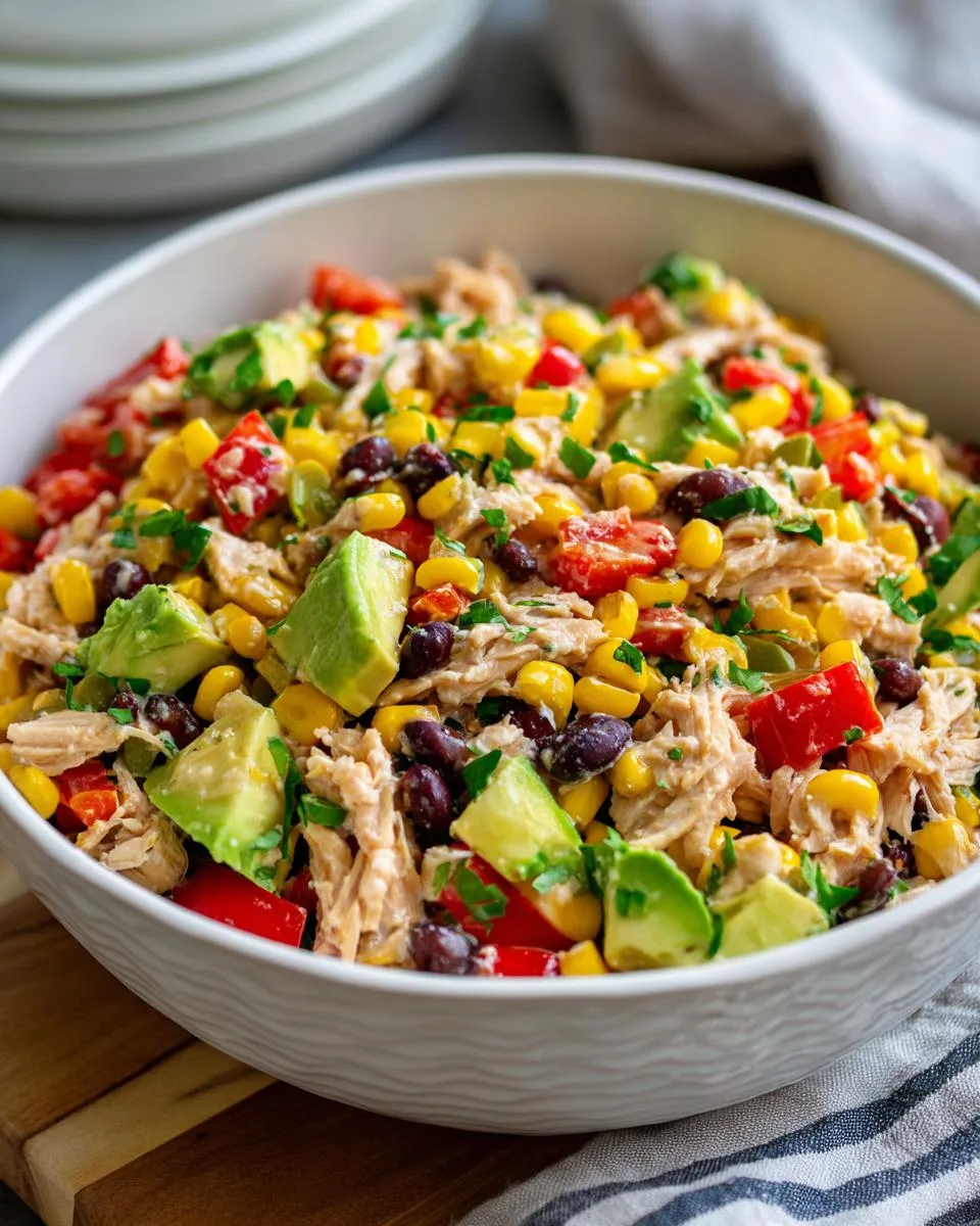 High Protein Cowboy Caviar Chicken Salad - detail 3