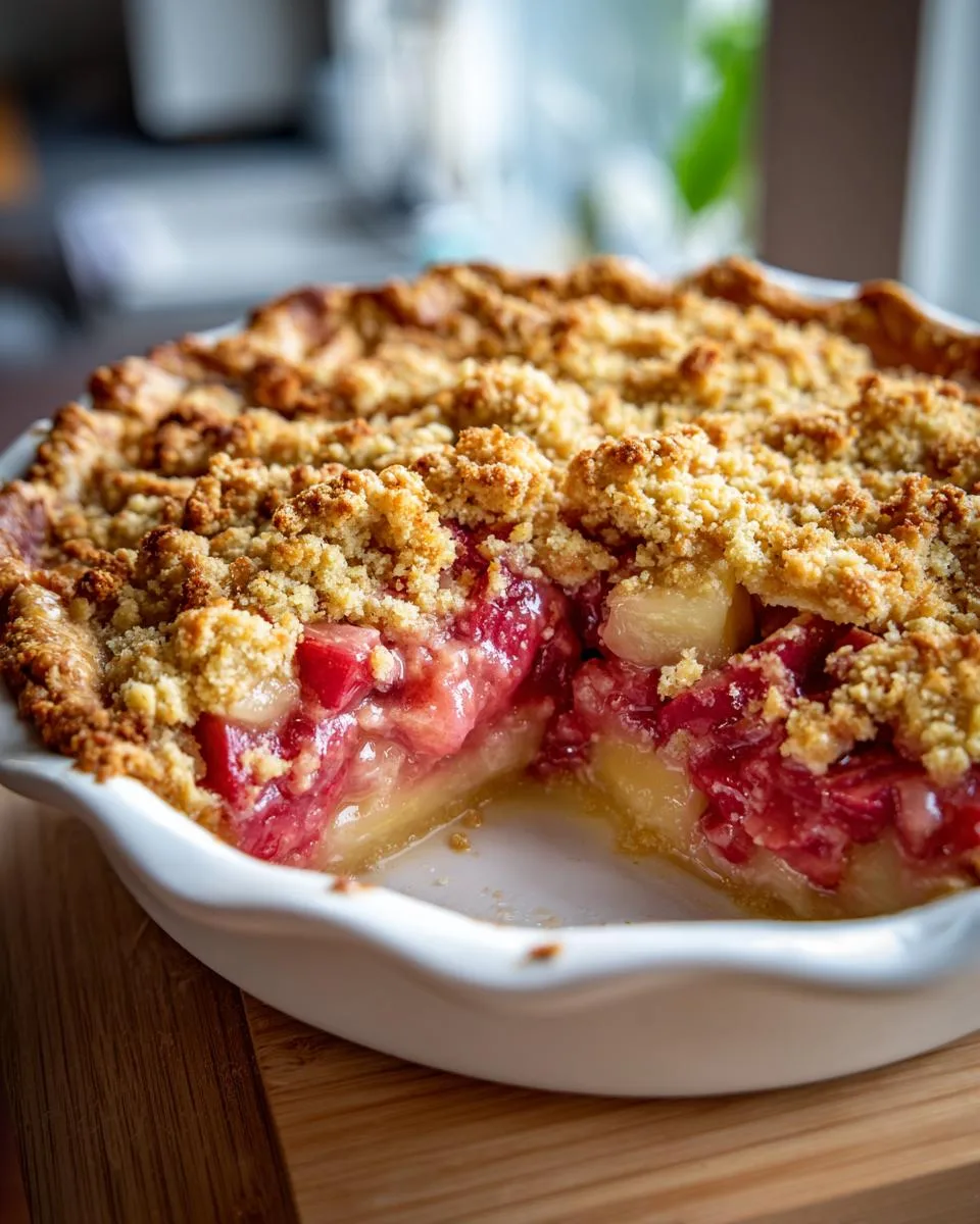 Old Fashioned Rhubarb Pie Recipe - detail 3