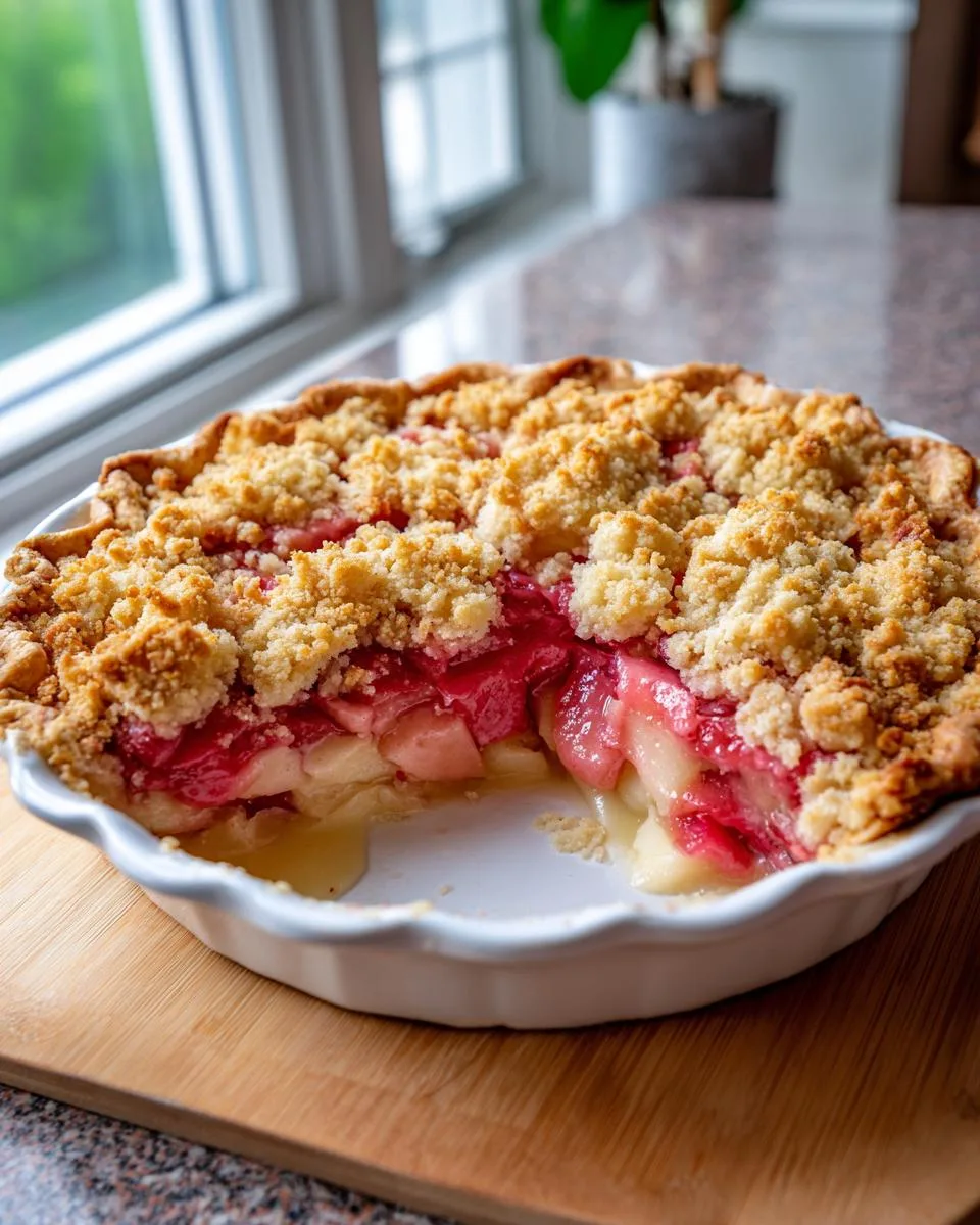 Old Fashioned Rhubarb Pie Recipe - detail 4