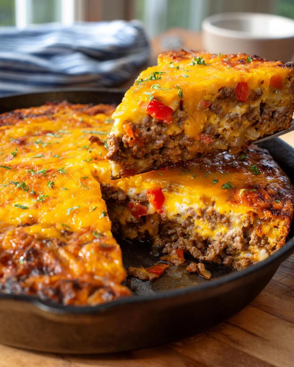 One Pan Cheeseburger Pie Dinner - detail 4