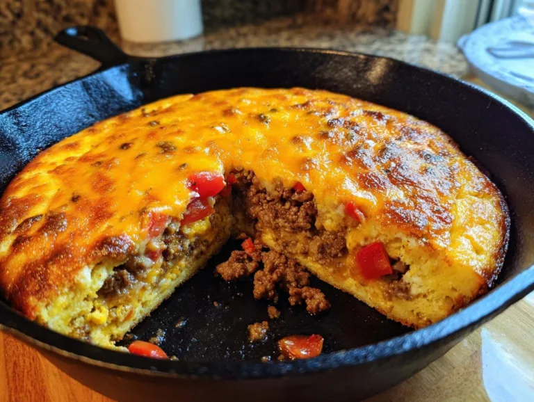 One Pan Cheeseburger Pie Dinner