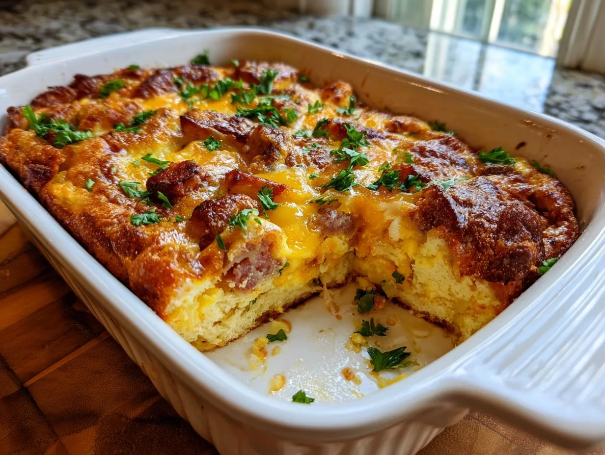 Amazing Sausage and Eggs Casserole Recipe for 6 Hungry Guests