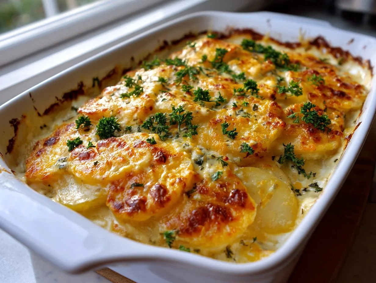 Scalloped Potatoes Recipe with Irresistible 2-Cheese Bliss