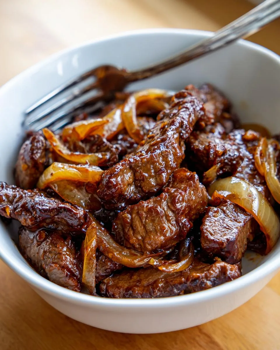 Sizzling Chinese Pepper Steak Onions - detail 4