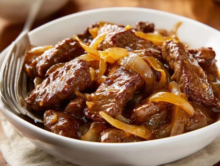 Sizzling Chinese Pepper Steak Onions