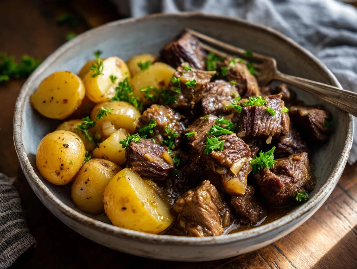 Slow Cooker Garlic Butter Beef Recipe – Melt-in-Your-Mouth Magic