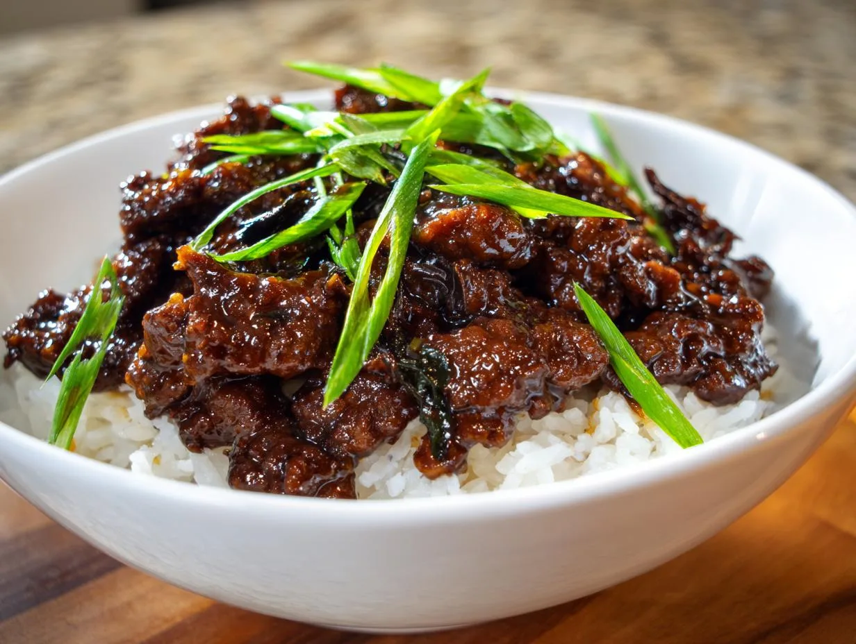 25-Minute Delicious Spicy Mongolian Minced Beef That Will Blow Your Mind