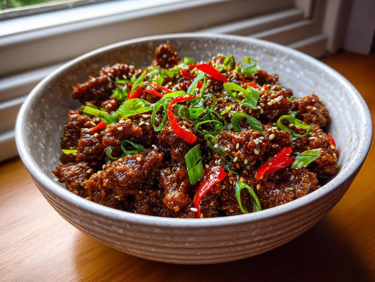 30-Minute Sticky Ginger Beef Mince for Insane Flavor