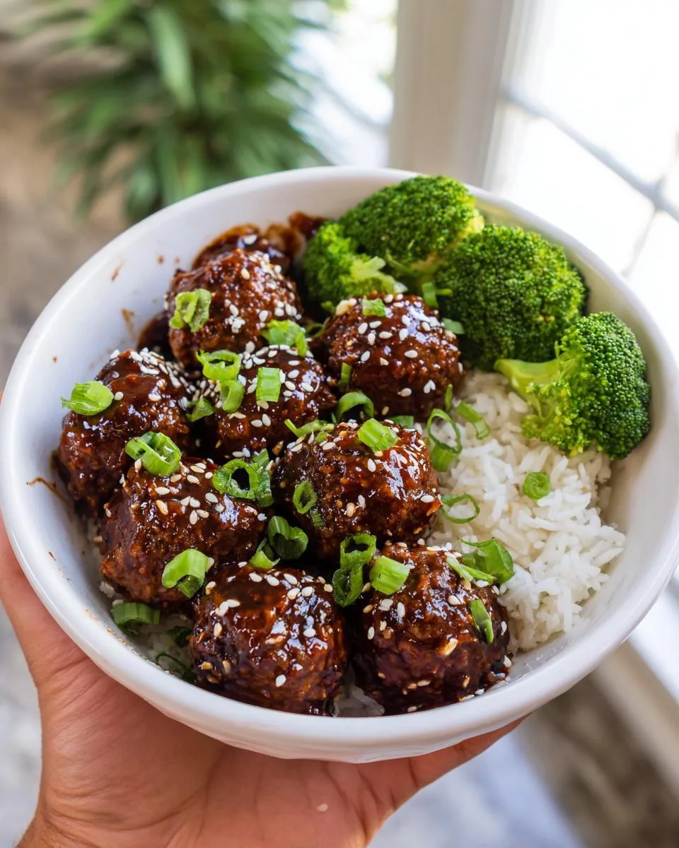 Sticky Mongolian Beef Meatballs - detail 4