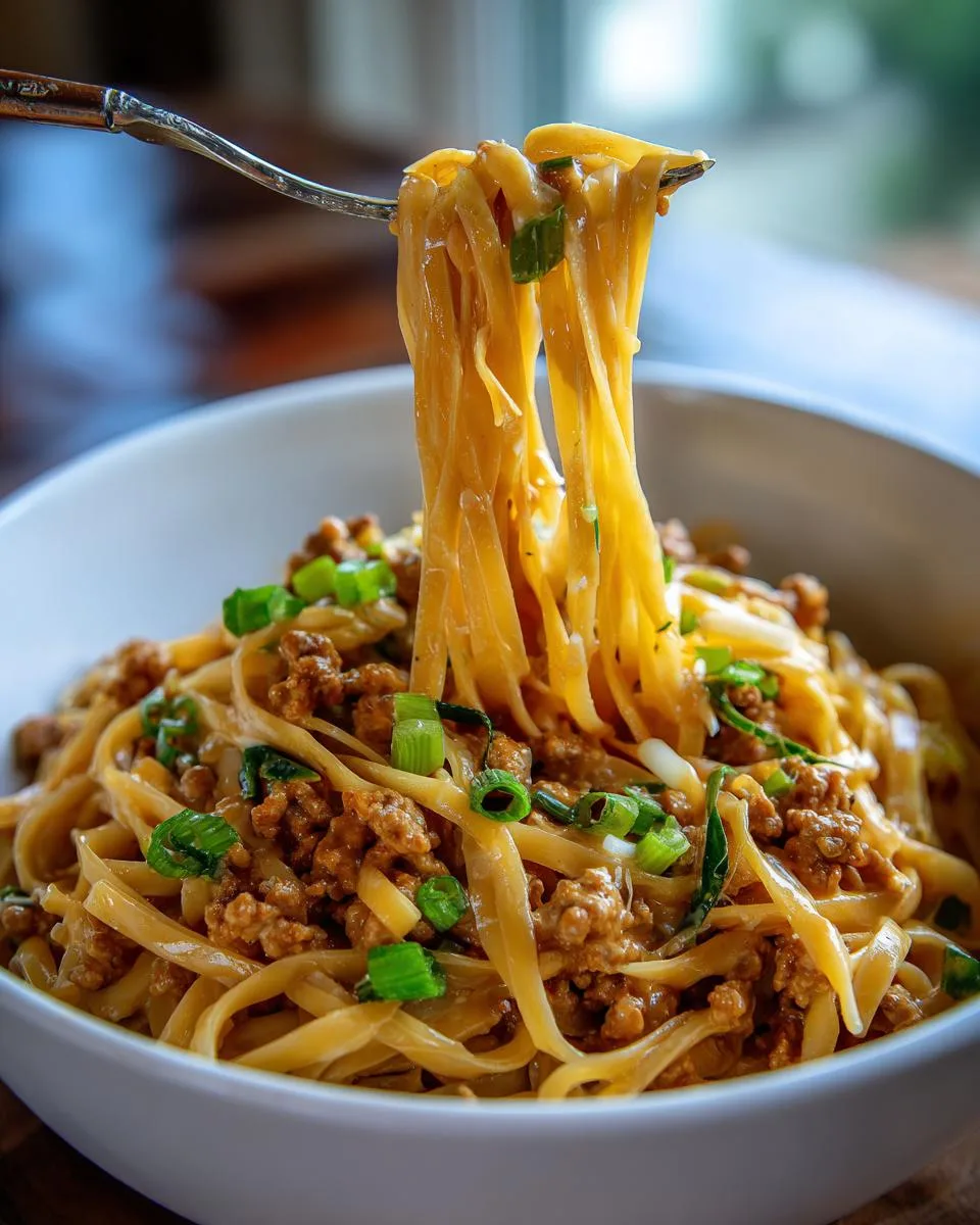 Stovetop Creamy Ground Beef Pasta - detail 3