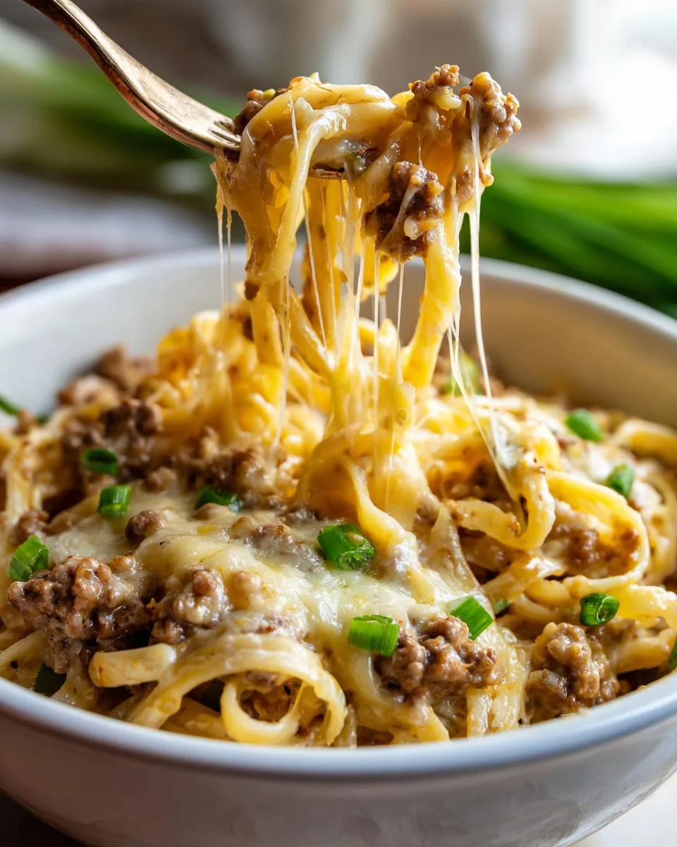 Stovetop Creamy Ground Beef Pasta - detail 4