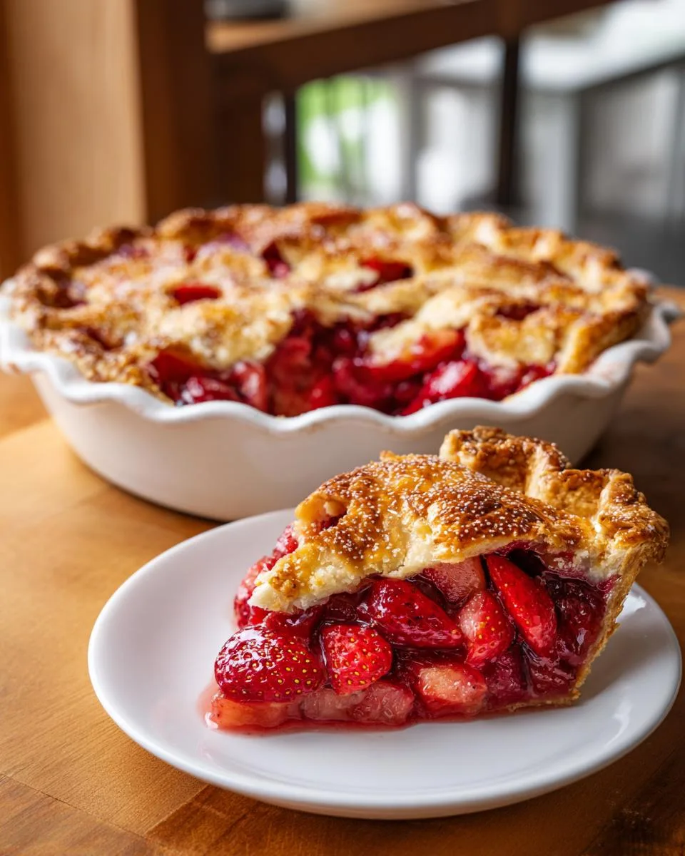 Strawberry Rhubarb Pie Recipe - detail 4