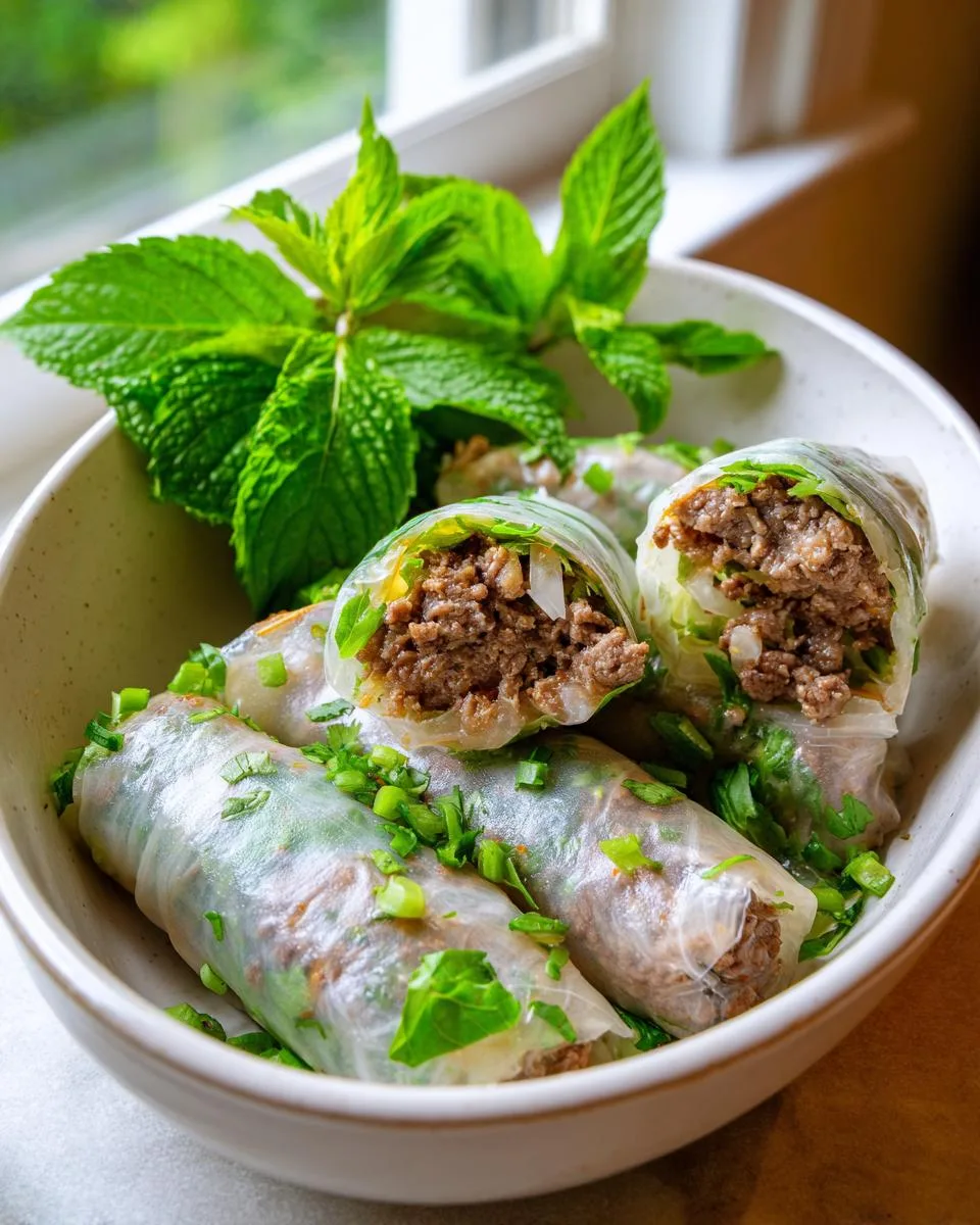 Thai Basil Beef Rolls - detail 3