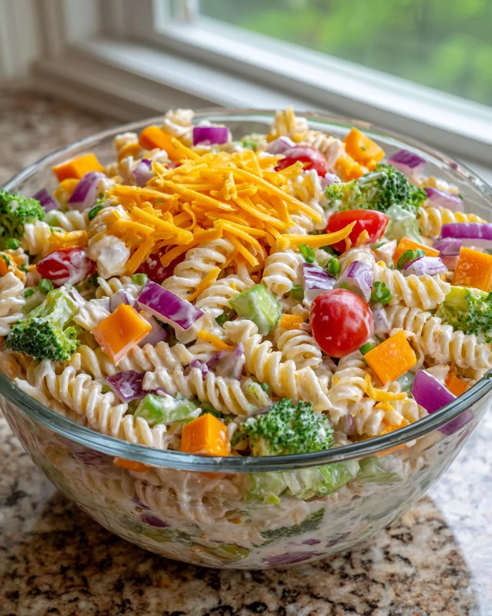 Veggie Cottage Cheese Pasta Salad - detail 4