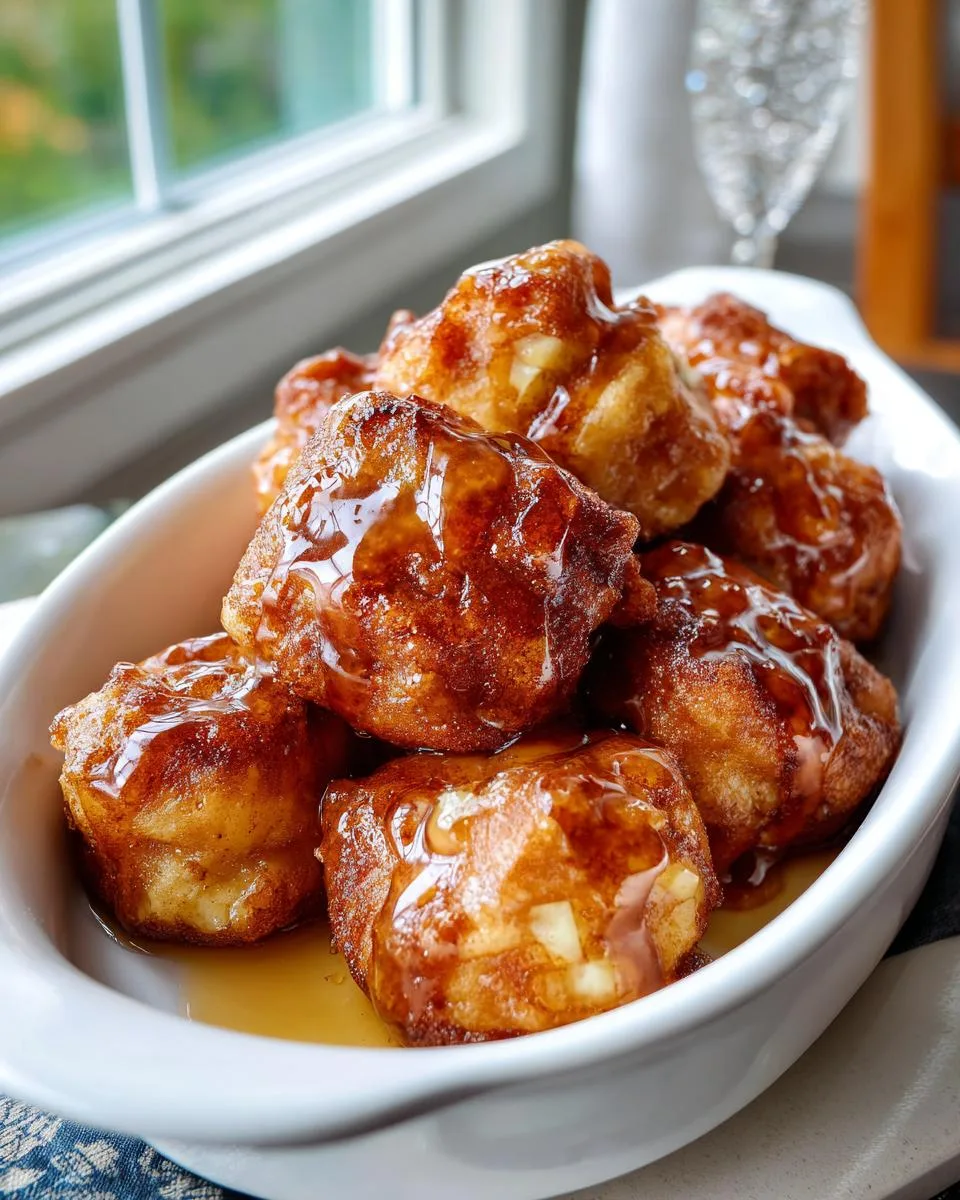 apple fritter bites - detail 4