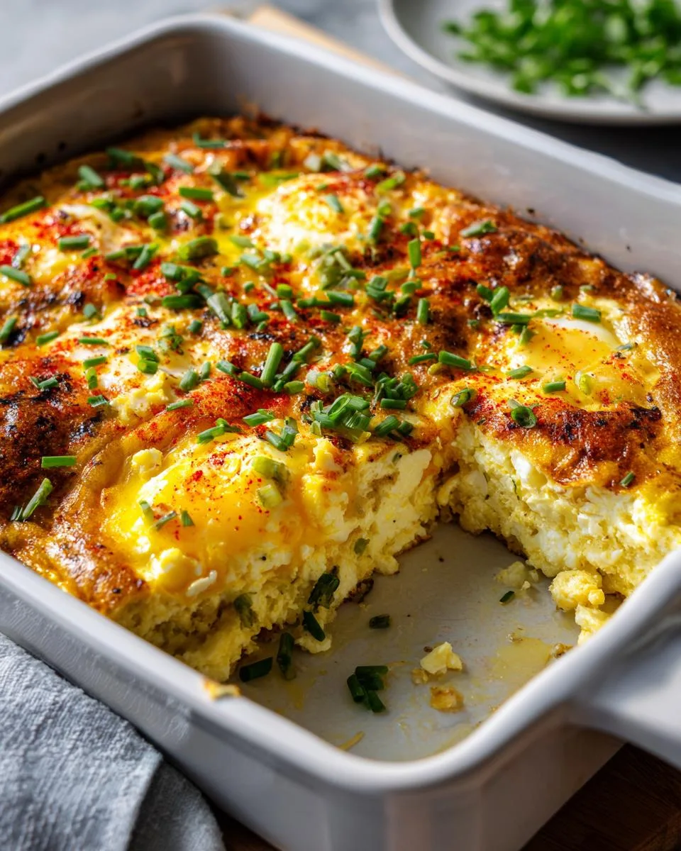 baked cottage cheese eggs - detail 4