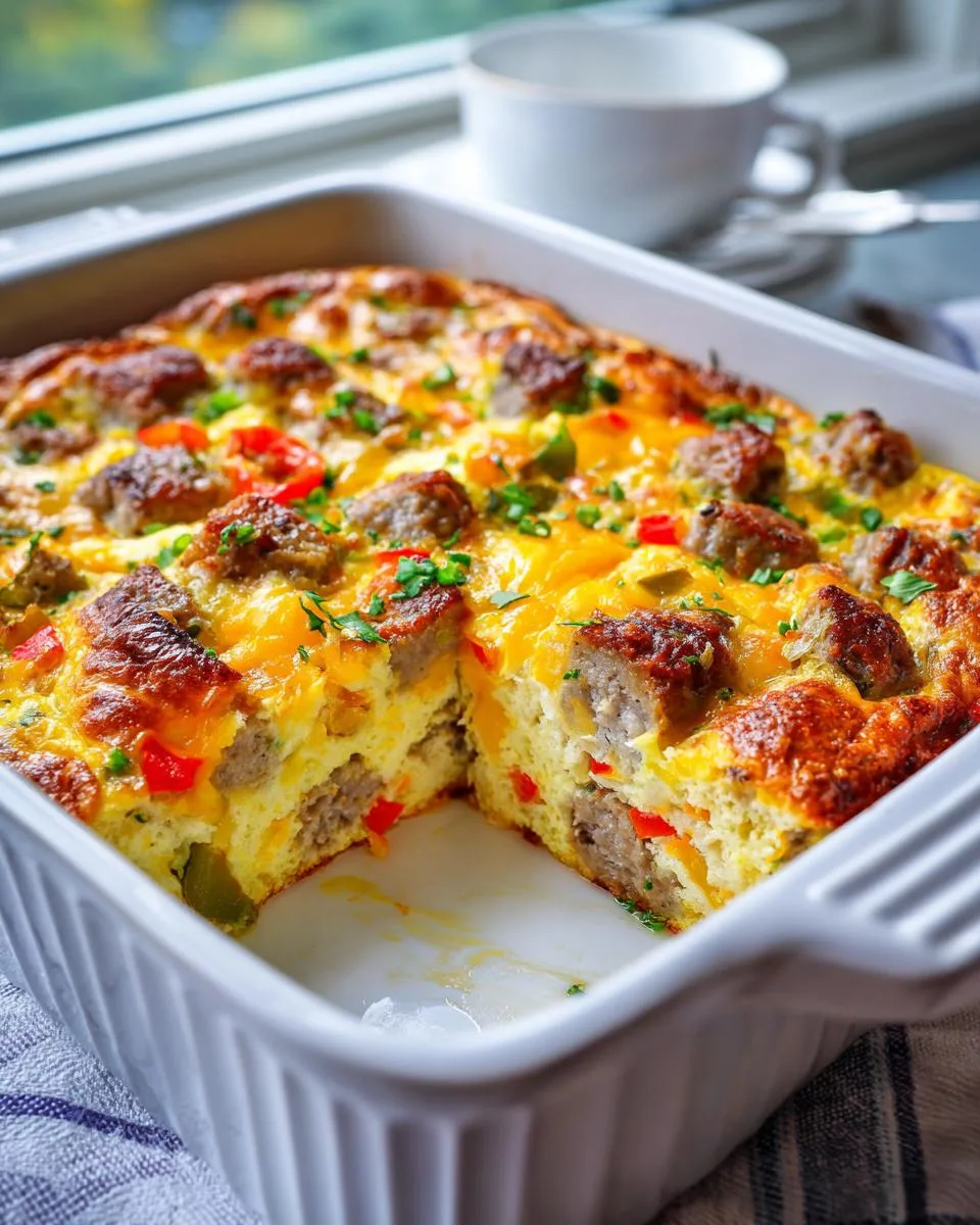 bisquick breakfast casserole - detail 1