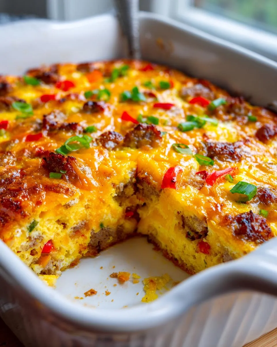 bisquick breakfast casserole - detail 2