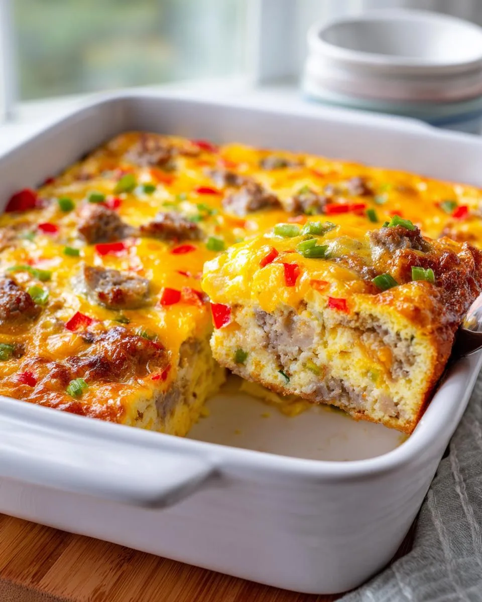 bisquick breakfast casserole - detail 3