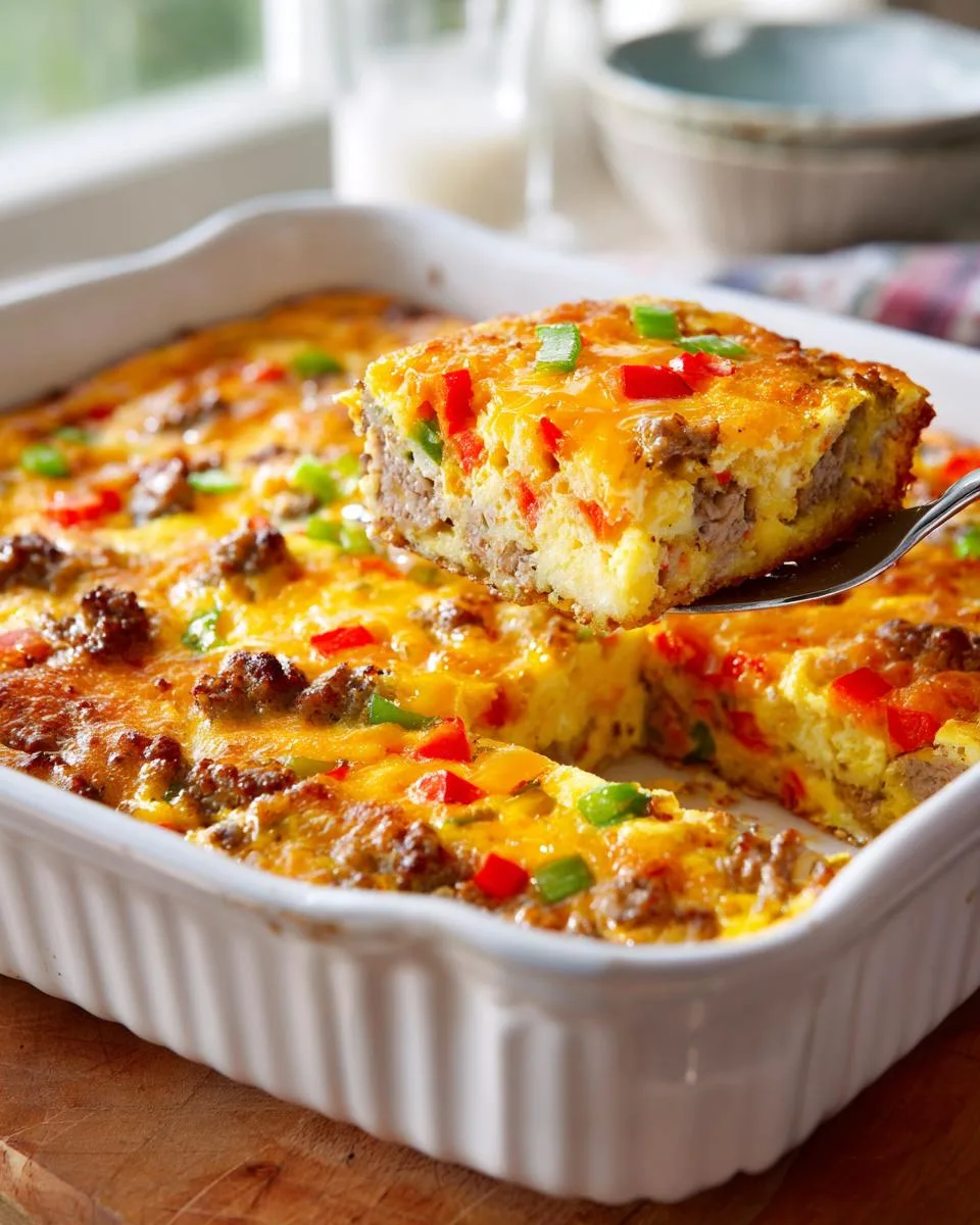 bisquick breakfast casserole - detail 4